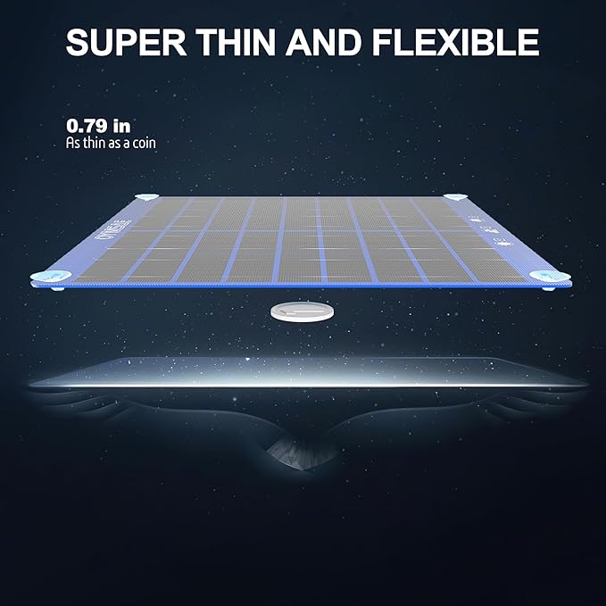 OYMSAE 30W 12V Solar Panel Battery Charger Portable Waterproof Power Trickle Battery Charger & Maintainer for Car Boat Automotive RV with Cigarette Lighter Plug & Alligator Clip