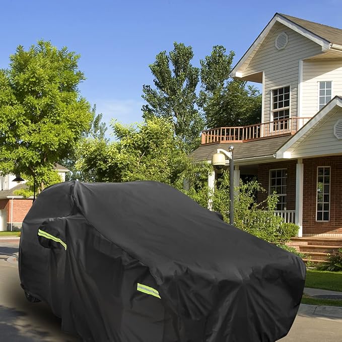 SUV Car Cover Custom Fit for Benz GLC, Waterproof All Weather Full Exterior Cover Rain Snow UV Protection Cover with Door Zipper