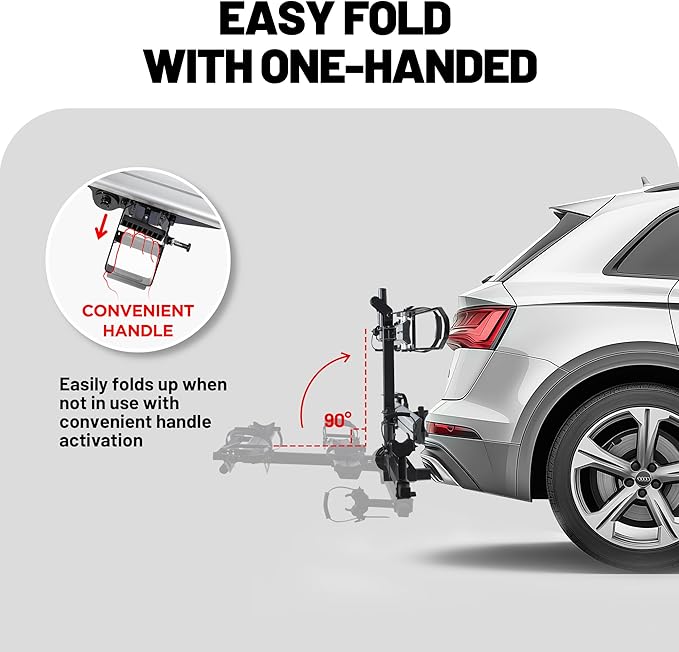 200 lbs. Hitch Mount Bike Rack, fits Cars, SUVs, RVs, Trailers with 2 Inch Receiver
