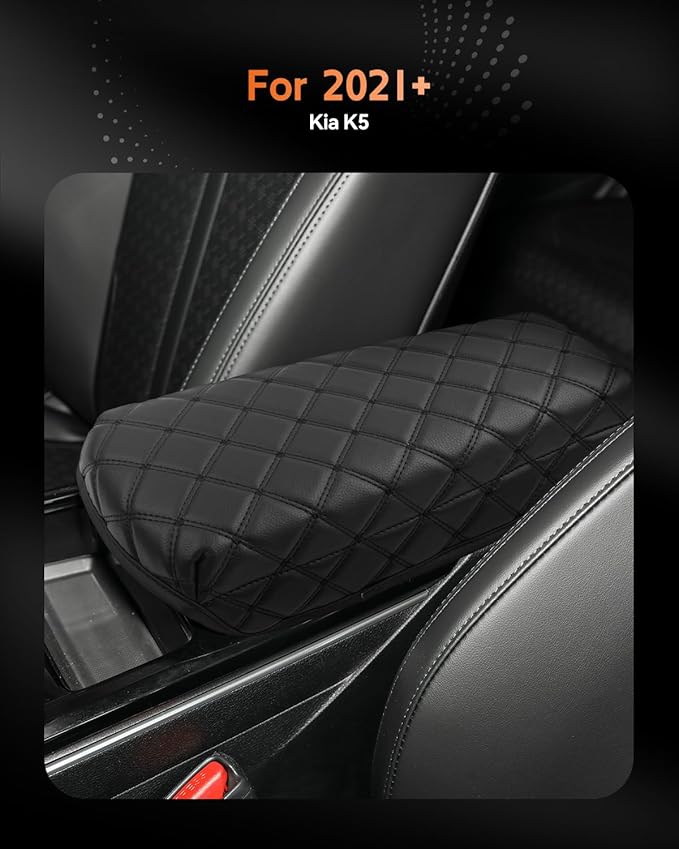 CDEFG for Kia K5 2021-2025 Center Console Cover Armrest Box Cover for K5 (LXS, GT-Line, GT, EX) 2022 2023 2024 2025 Accessories Arm Rest Protector