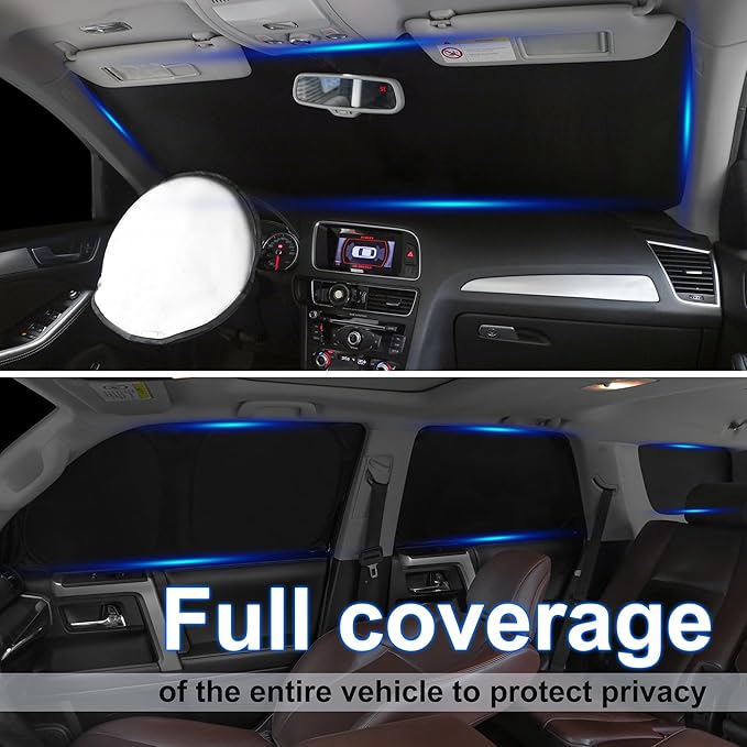 TINGLU Window Shades for Lexus NX300h/NX300/NX200t 2015-2021 Accessories Car Side Full Windows Rear Triangular Windshield Sun Shade Sun UV Rays & Privacy Protection for Camping,Napping&Relaxing 8PCS