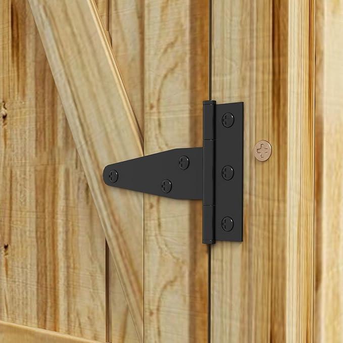 Wooden Garden Shed, Outdoor Storage Cabinet with Waterproof Galvanized Metal Roof, Narrow Tool Shed with 3 Shelves and Lockable Door, Natural