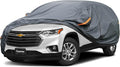 Premium Car Cover Custom Fit Chevrolet Traverse (2009-2025), 16 Layers Heavy Duty Car Cover Waterproof All Weather with Zipper Door for Sun Rain Snow Dust Uv Protection