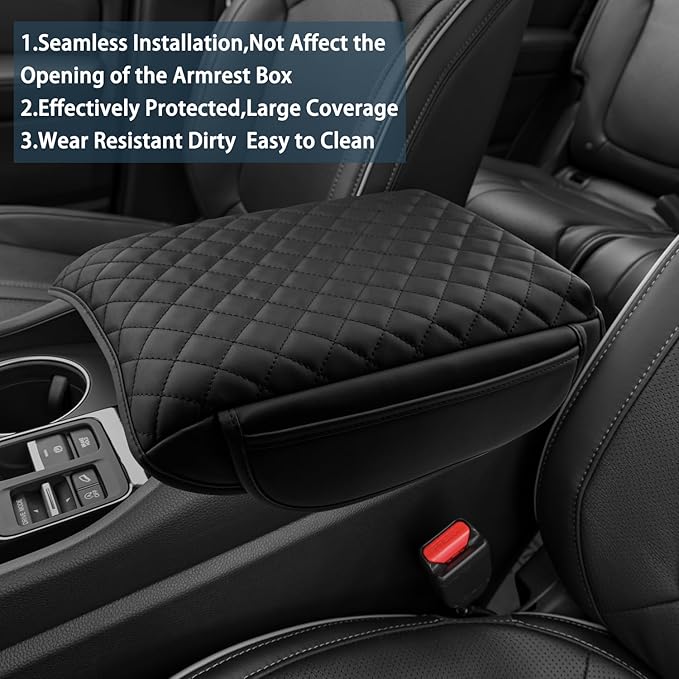 2026 Passport Armrest Cover for Honda Passport 2026 Accessories Thicken Soft & Comfy Center Console Cover Compatible with 2024-2026 Honda Passport TrailSport/RTL/TrailSport Elite & 2023-2025 Pilot
