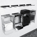 Folding Chair Storage Rack Wall Mount, Garden Tool Hanger for Garage Organization, Patio, Beach & Camping Chairs Organizer Hooks, Holds 480 lbs - 4 Pack