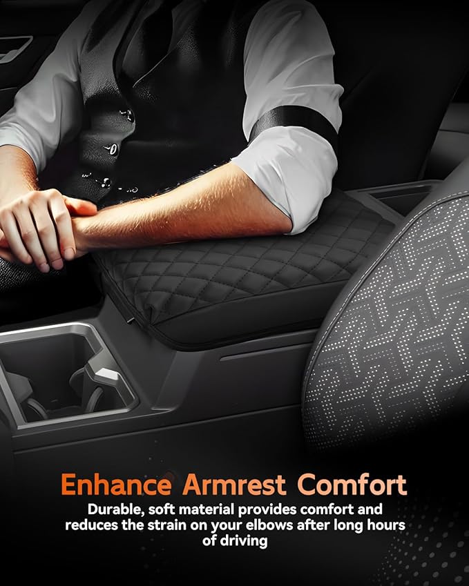 CDEFG for 2024 2025 Toyota Tacoma Center Console Cover Armrest Box Cover for Tacoma (SR, SR5, TRD PreRunner, TRD Sport, TRD Off-Road, Limited) Accessories Console Arm Rest Protector