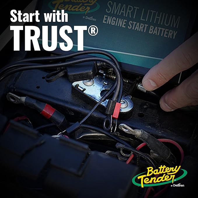 Battery Tender Ring Terminal Harness Accessory Cable - 18 inch Cord Adapter with SAE Quick Disconnect - Easy Quick Convenient for Motorcycles, Cars, ATVs and More - 081-0069-6