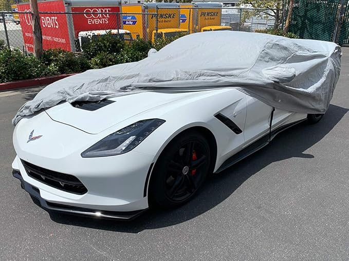 CarsCover Custom Fits C7 2014-2019 Chevy Corvette Stingray Z51 Z06 Grand Sport Custom Car Cover for 5 Layer Ultrashield