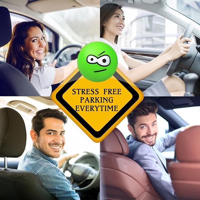 Double Garage Parking Aid-Parking Ball Guide System, Parking Assistant kit Includes a retracting Ball Sensor Assist Solution.A Perfect Garage Parking Indicator (Happy Angry Sister)