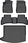 GINOWY-Floor Mats & Cargo Liner for Buick Encore GX AWD 2020-2024 2025 TPE All Weather Encore GX Car Floor Mats Non-Slip Trunk Mat Floor Liners Accessories Black