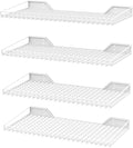 Ultrawall Wall Mounted Storage Shelf for Garage, 4 Pack Metal Shelf Rack, Heavy-Duty Wall Organizer Shelves Suitable for Shop, Shed, Garage 23.5inch x 12inch(White)