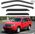 Window Visors Rain Guards Shield for 2001-2012 Ford Escape, Out-Channel Window Vent Wind Deflectors Visors Shades for 2005-2012 Ford Escape Hybrid, 2008-2012 Mazda Tribute, 2005-2011 Mercury Mainer