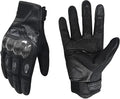 VXW Motorcycle Gloves for Men and Women - Gel Palm Sliders, Leather & Mesh Construction Full Finger Touchscreen, High-Speed Sports Gear for MTB/ATV/BMX/Motocross/Dirt Bike