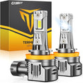 FAHREN 2025 Brightest H11 Led Bulbs, 𝟔𝟎,𝟎𝟎𝟎𝐋𝐌 H11/H8/H9 Lights, 1000% Brighter with 16 CSP Chips, Cutting-Edge Tech for Epic Night Visibility, 6500K Cool White Fog Bulb HID, Pack of 2