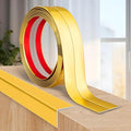 Flexible Wall Corner Protector Moulding Trim Peel and Stick Wall Corner Guards Edge Protector Self Adhesive Molding Trim Strip for Edge Ceiling (Gold, 1.6 in x 10 Ft)