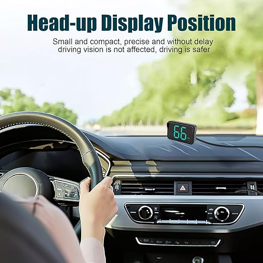 GPS Digital Speedometer for Car MPH, Universal HUD Speed Meter with LED Large Font, Plug Play for Car Truck Motor SUV Golf Cart All Vehicles (2025 New with Bracket & Charger)