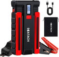 Scatach 002 5000A Car Battery Jump Starter,12V Jump Starter Battery Pack (up to 14.0L Gasoline and 12.0L Diesel Engine), Portable Jump Box with LED Display, 3 Modes Flashlight and Jumper