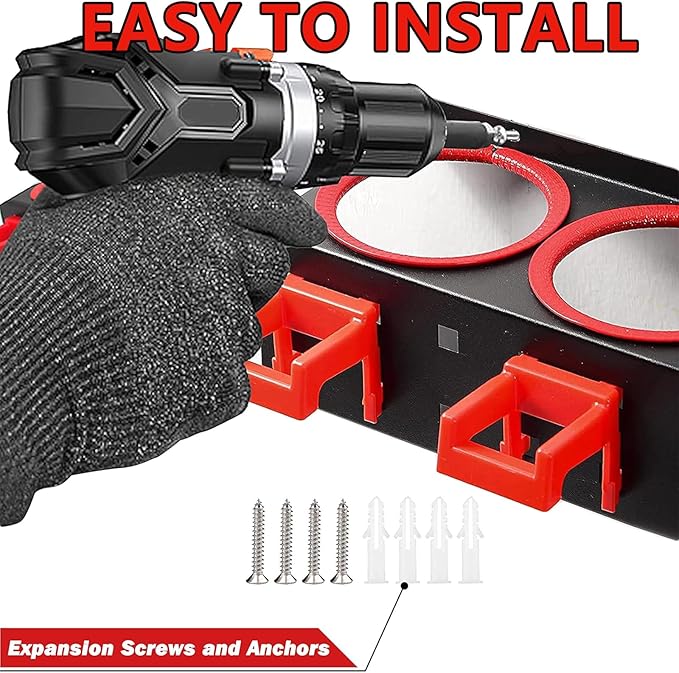 Spray Bottle Holders, Spray Bottle Rack Storage, Wall Mounted Spray Paint Can Rack,2 Pack Spray Bottles Holders Wall Mount, Spray Can Holder Rack,Cleaning Detailing Tools