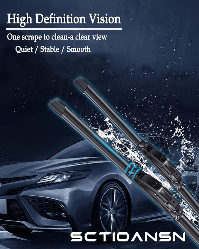 3Pcs Windshield Wiper Blades for Nissan Leaf 2011-2017, Original Equipment Automotive Replacement Windshield Wiper Blades for My Car- 26"/16"/10B" (Pack of 3) J- HOOK