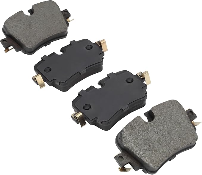 Premium Ceramic Rear Brake Pads (1001-1752C) Compatible with Jaguar F-Type 2014-2021, Jaguar XJ 2016-2019
