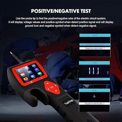 P200 Power Circuit Probe Kit - Test Light Automotive Circuit Tester Circuit Breaker Finder Tool, Relay Tester Multimeter, Oscilloscope, Fuel Injector Tester - 9~30V