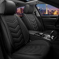 Car Seat Covers for Chrysler Pacifica 2004-2025, Stylish Sport Seat Cover, Premium Nappa Leather Car Seat Cover. Automobile Seat Covers Sets.(Standard 2 Seats/Pure Black)