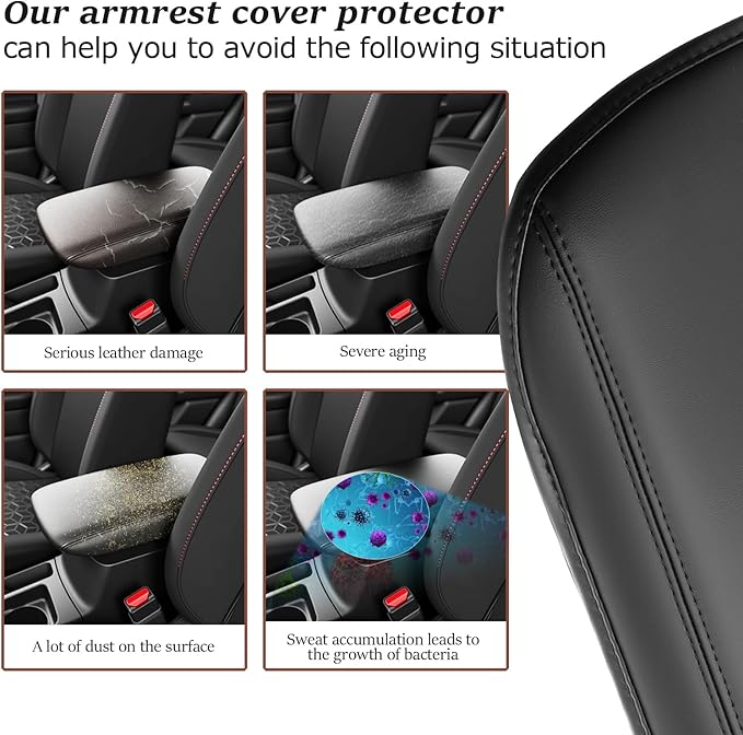 SKTU for 2021-2025 Mitsubishi Outlander Sport Center Console Cover for 2021-2025 Mitsubishi Outlander Sport Armrest Cover 2024 2025 Outlander Sport Accessories Outlander Sport Console Cushion-Durable