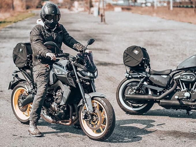 TUBE motorcycle travel luggage, made of waterproof Cordura, 11.3 gallons capacity, motorcycle seat/rack/sissy bar bag