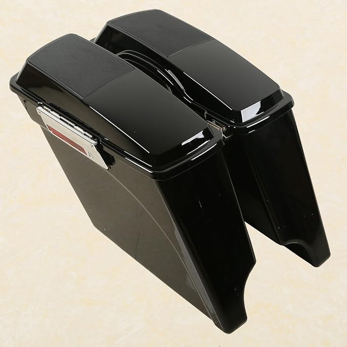 XFMT 5" Stretched Saddlebags Extended Saddle Bags W/ 6x9 Speaker Llids For Harley Touring Road King Street Glide Road Glide Electra Glide Ultra Classic 1993-2013