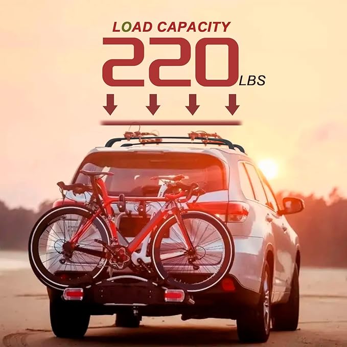 KINGGERI Lockable 220lbs Cross Bars Roof Racks Fit for Toyota Highlander 2014-2019 XLE Limited & SE LE & LE Plus, Aluminum Heavy Duty Roof Rails Crossbars Anti-Theft Metal Black Matte Luggage Kayak