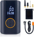 Tire Inflator Portable Air Compressor Cordless Rechargeable Mini Air Pump, with Digital Pressure Gauge & LED Lights, 150PSI Max Tire Pump for Motorcycles Bikes Cars Balls