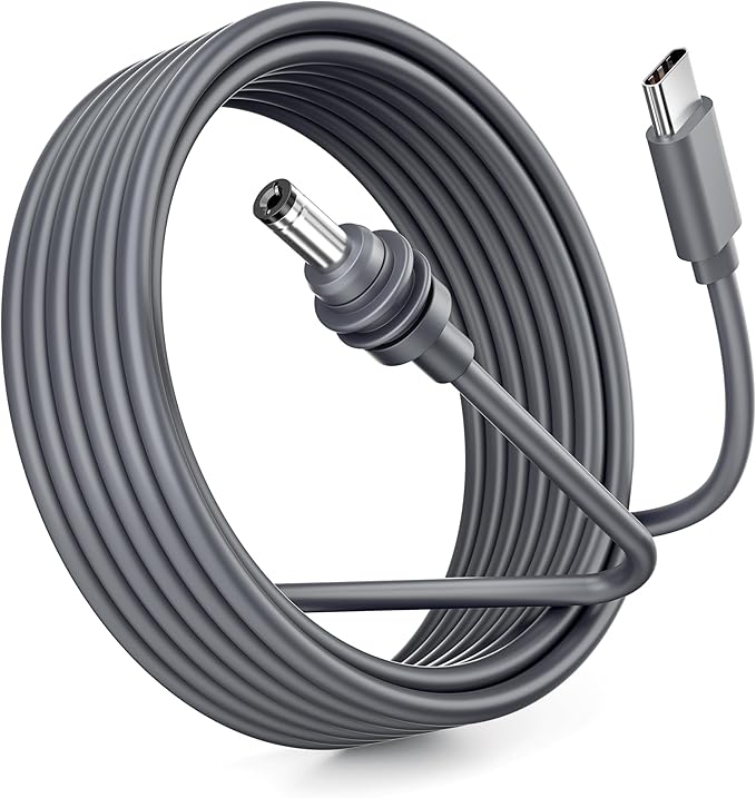 Starlink Mini Cable 10FT/3M DC Power Cable Type C to DC Replacement 18AWG for Starlink Accessories Charging Cord Waterproof