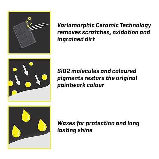 T-Cut Yellow Scratch Remover Color Fast Paintwork Restorer Car Polish - 17 Fl Oz 13 Colours Available
