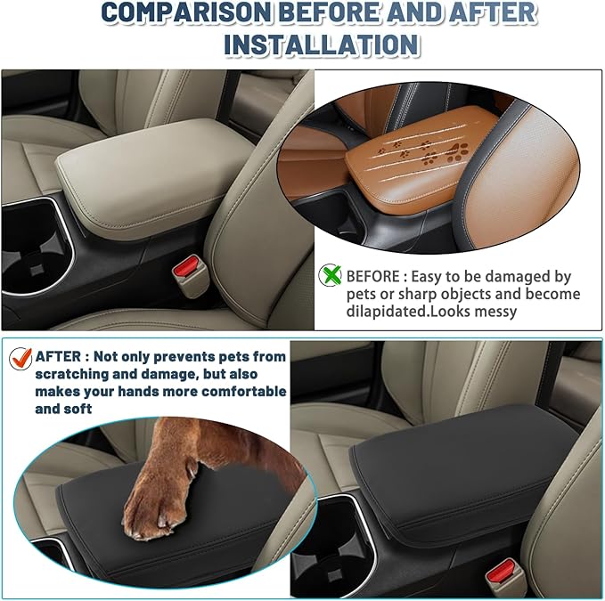Ruiya 2025 Legacy Armrest Cover for Subaru Legacy Accessories Center Console Armrest Lid Cover Compatible with 2021 2022 2023 2024 2025 Subaru Legacy Premium/Sport/Limited/Limited XT/Touring XT