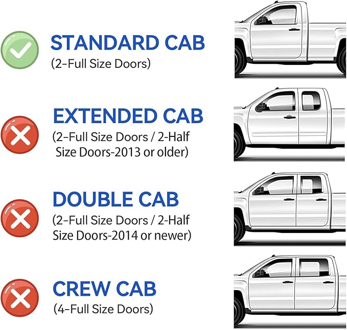 Window Visors Rain Guards for 2002-2008 Dodge Ram 1500 Regular Cab, Out-Channel Window Vent Wind Deflectors Visors Shades for 2003-2009 Ram 2500 3500 Standard Cab