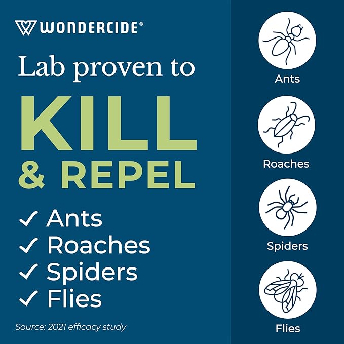 Wondercide - Indoor Pest Control Spray for Home and Kitchen - Ant, Roach, Spider, Fly, Flea, Bug Killer and Insect Repellent - with Natural Essential Oils - Pet and Family Safe — Cedarwood 32 oz