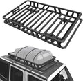 NIHAO 60"x36"x5" Heavy Duty Roof Rack Cargo Carrier, Universal Car Top Luggage Basket for SUV, Truck, RV, Pickup, Holds Up to 250 Lbs