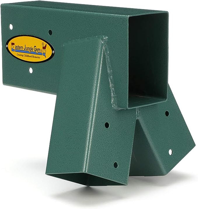 Eastern Jungle Gym Easy 1-2-3 A-Frame Swing Set Bracket Heavy Duty for EZ, Simple Install - DIY Swing Set Parts Green