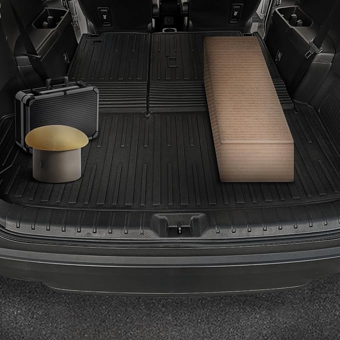 Floor Mats for Grand Highlander Accessories, Cargo Liner with Floor Mats 7 Seater for Toyota Grand Highlander Accessories 2024 2025
