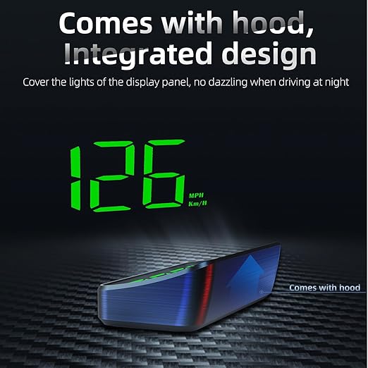 Head Up Display M2, HUD Projection Display Speed, Compact Body, Large Font, Plug and Play, Suitable for All Vehicles