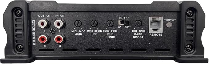 Orion Cobalt CBA4500.1D Monoblock 1-Channel Class D Amplifier for Car Subwoofer, 4500W, 2/4 Ohm Stable, Adjustable Low Pass & Subsonic Filter with Bass Boost, MOSFET Power Supply, Bass Knob Included