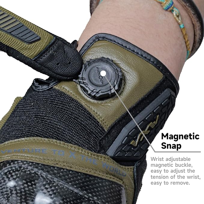 VXW High Protection Motorcycle Gloves for Men - Gel Palm Sliders& Joints Protection Design, High-Speed Sports Gear for MTB/ATV/BMX/Motocross/Racing/Dirt Bike Gear