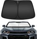 ARISMOTOR Windshield Sun Shade for Ch-evrolet Chevy Camaro 2016-2024, Custom Fit Foldable Front Window Sunshade Sun Visor Protector, Block UV Rays Keep Your Car Cooler
