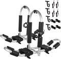 FORWODE Kayak Roof Rack, 2 in 1 Aluminum 2 Pair J-Bar Roof Rack, Folding Adjustable Rack, Weight 160 LBS Heavy Duty Kayak Roof Carrier 2 Kayak, Canoe, SUV, Surfboard on SUV, Car and Truck Crossbar