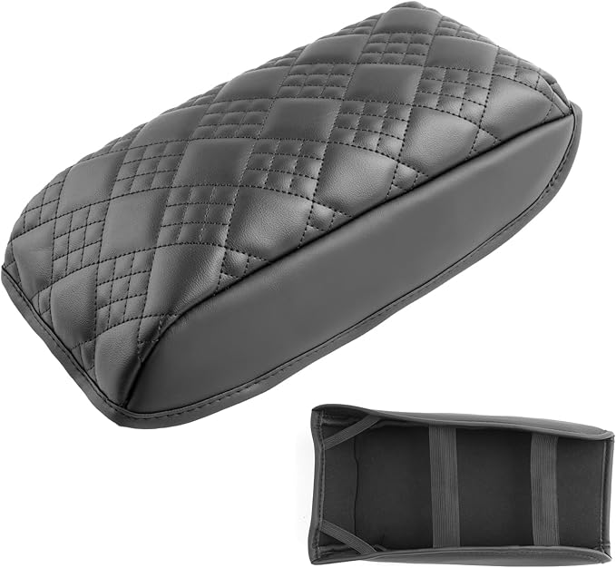 SXCY for 2025 Nissan Kicks Armrest Cover Pad for 2025+ Nissan Kicks Center Console Cover 2025 Kicks Middle Console Cover 2025 Kicks Center Console Armrest Cover Cushion (1.18 Inches-Added Pad)