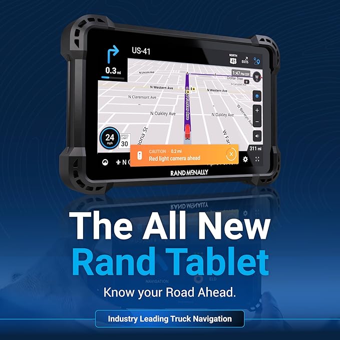 Rand McNally RANDTAB6 6-inch GPS Truck Navigator with Industry's Best Custom Trucking Routes, Rand Navigation 2.0 with 2025 Maps