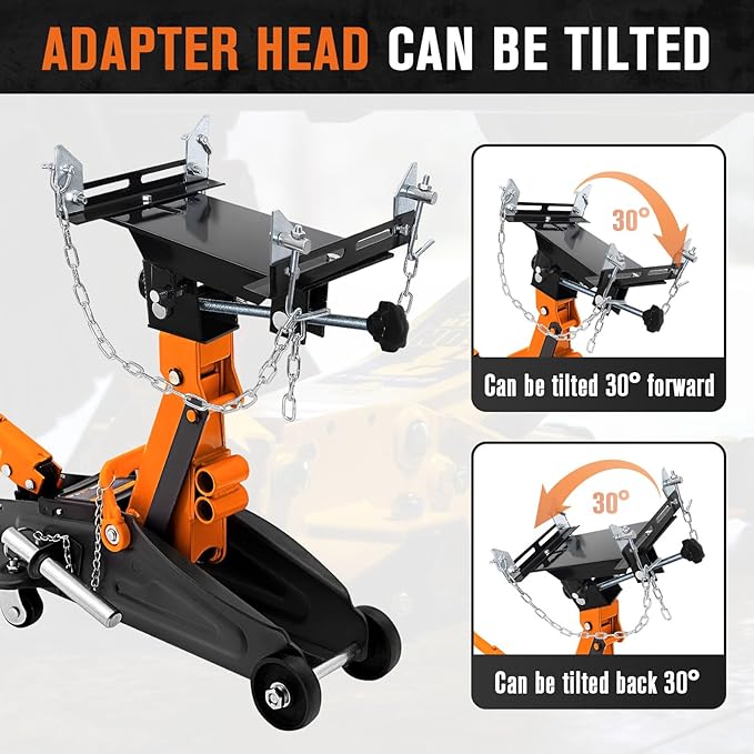 Transmission Jack Adapter for Cars, Trucks, and Other Vehicles, 1/2 Ton Universal Transmission Jack Adapter,1100 lbs/0.5 T Loading Gearbox Removal Adaptor for Hydraulic Floor Jack Conversion Garage Au