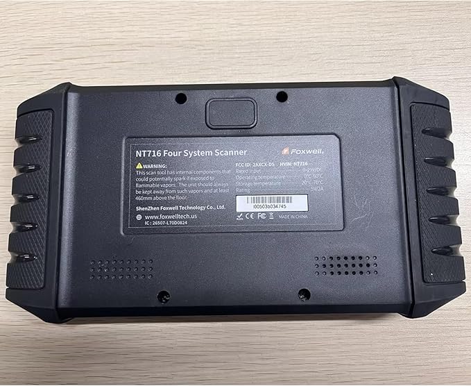 2025 FOXWELL NT716 OBD2 Scanner Bidirectional Control 9+ Resets Scan Tool ABS SRS Transmission Engine Diagnostic Code Reader WiFi Update Injector Coding/D-P-F/BMS/ABS Bleed/Oil/EPB/TPMS/SAS/Throttle