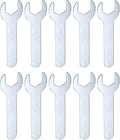 HARFINGTON 10pcs Small Wrench 14x70x1.5mm Metric U-Shaped Single Open Ended Spanner Super Thin Flat Head Galvanizing Wrench for Automotive Repair Furniture Assembly