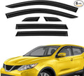 Extra Durable Window Deflectors Tape-On Window Visors Rain Guards Fit for Nissan Rogue Sport 2017-2022, Sun Visors, Wind Vent for Shades, Exterior Car Accessories - 6pcs. AG0224